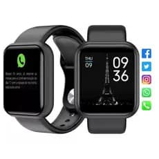 Smartwatch D20 relógio Colocar foto com tela hd y68 bluetooth  com lembrete / chamada / monitor de frequência