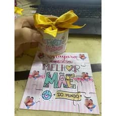 Presente Dia das Mães Personalizado com Foto | Kit Tubolata + Quebra-Cabeça | Lembrança Criativa Mãe
