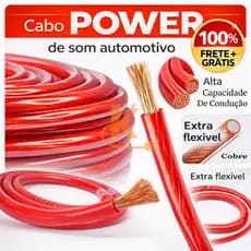 Cabo Power Automotivo Premium – 6mm | 10mm | 16mm – Alta Condução e Flexível