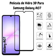 Película de Vidro 3D Para Samsung Galaxy A07