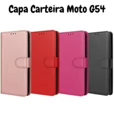 Capinha Carteira Para Motorola Moto G54