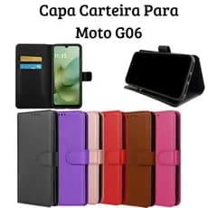 Capa Capinha Carteira Protetora Para Motorola Moto G06