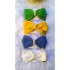 Laço do Brasil, laços da copa, laços infantis, laço verde, laço amarelo, laço azul, laço branco, combo Brasil