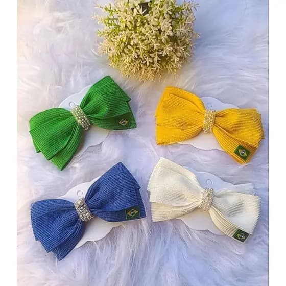 Laço do Brasil, laços da copa, laços infantis, laço verde, laço amarelo, laço azul, laço branco,