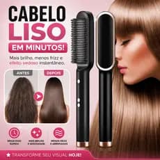 Escova Alisadora Elétrica Bivolt 5 Em 1 Profissional Temperatura Ajustável Anti Frizz