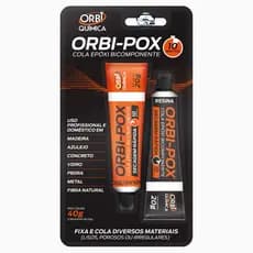 Cola Epóxi ( Araldite) 40g Orbi-pox 10 Minutos Araldite Líquida