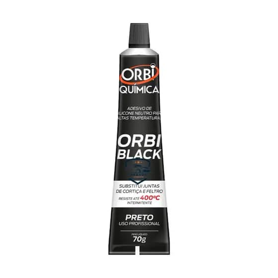 Selante Alta temperatura Orbi Black Cola para Motor Black Veda Carter Caixa de Câmbio Flange Coletor Admissão