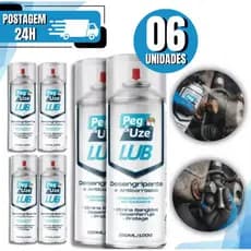 6 Unidades Oleo Desengripante Spray Antiferrugem Lubrificante 250Ml