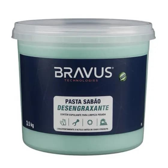Pasta Sabão Desengraxante Bravus Technologies 3,5 kg para limpeza das mãos