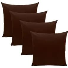 kit de 4 capas de Almofadas Decorativas em Oxford liso Varias Cores
