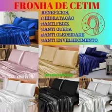 kit de natal fronha de cetim 4 peças
