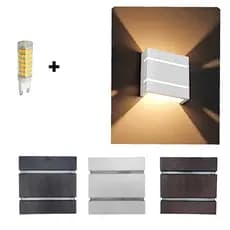 Arandela De Parede Com Lâmpada Inclusa Led G9 5W Branco Frio 110 Volts
