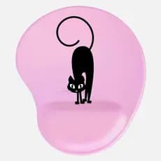 Mouse Pad Ergonômico com Apoio de Punho Gato Gatinha