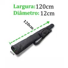 Capa De Varas Guarda-Sol e Carabina 1,20m Preto Reforçada