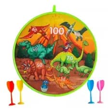 Jogo De Dardos Tiro Ao Alvo Infantil Velcro Infantil Dino