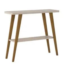 Aparador Retro 2 Prateleiras Cantinho do café MDF Off White