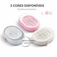 Aspirador Coletor Pó Unhas Manicure Profissional com Regulagem 45.000RPM 100W CS808-1 Oval Bivolt