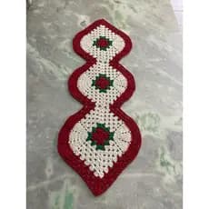 caminho de mesa/trilho de mesa folha de crochê ( 91 x 31 aproximadamente )