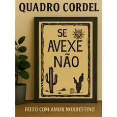 Plaquinha, Decorativos de Sala, Quarto, Escritório cordel se avexe não