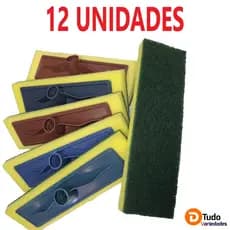 SUPER KIT 12 Unidades De Lava Azulejo Rodo Abrasivo rodo de limpeza contém variações
