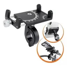 Suporte de Celular para Bike e Moto - Alumínio Durável, Compatível com Smartphones e GPS