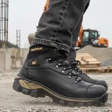 Bota Coturno Caterpillar Costurado E Colado Segurança Para Trabalho Promoção