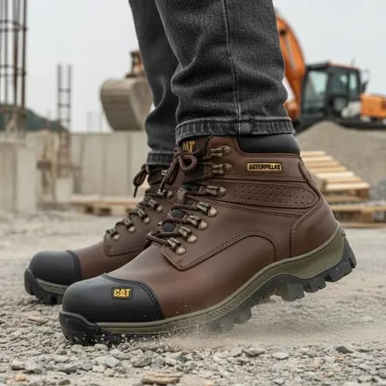 Bota Caterpillar Em Couro Legitimo