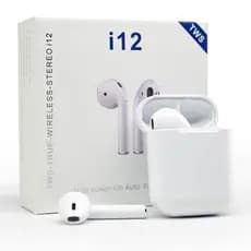 Fone de Ouvido Tws Bluetooth V5.0 Touch - I12  fone de Ouvido Sem Fio i12 Tws Bluetooth Com Touch Bluetooth 5.0