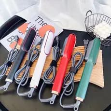 Escova pente alisadora bivolt 5 em 1 escova de cabelo, escova modeladora de cabelo , facil de usar, pratica e usual