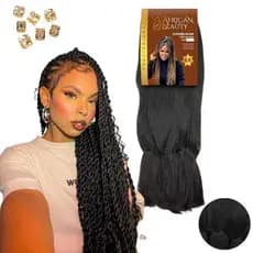 Cabelo Jumbo African Beauty Premium longo Super Jumbo Trança Box Braid Pacotão Anel