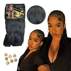 Jumbo Tranças African Beauty Box Braids Fibra Yaki 600g 10x Gypsy