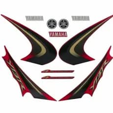 Kit Faixa Adesivo Jogo Completo Ybr 125 2008 Vermelho/preto/azul