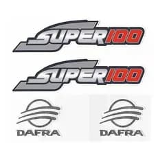 FAIXA ADESIVO COMPLETO DAFRA SUPER 100 2008-2010 PRETO