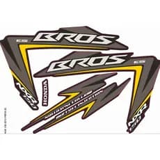 KIT FAIXA ADESIVO JOGO COMPLETO NXR- BROS 150 2012 PRETO