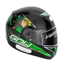 Capacete Infantil Gow Hero Boy Preto Verde