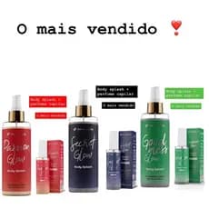 1 Kit Completo: Body Splash + Perfume Capilar - 3 Opções de Fragrância para Escolher