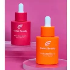 Kit Sérum Facial Swiss Beauty - Vitamina C Iluminadora + Rosa Mosqueta Regeneradora (30ml cada)