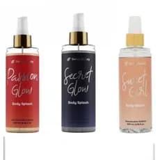 Kit Perfume Feminino Swiss Beauty 3 Body Splash 200ml Cheiro Doce