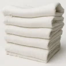 Pano De Chão Branco Saco Alvejado 100% Algodão Kit c/ 05 Panos 45X65