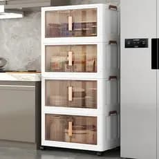 Armário Organizador Dobrável 5 Compartimentos Vertical Multiuso Empilháveis Casa Escritório Nakasaki