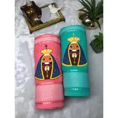 Toalha de Banho Esmeralda 75 x 1,45 Bordada Nossa senhora