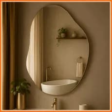 Espelho Orgânico 70x50cm Lapidado – ENVIO IMEDIATO