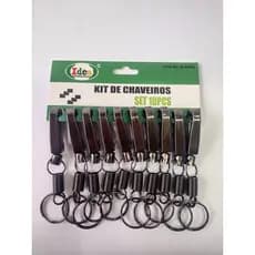 Chaveiros Para Chaves Kit  10 e 12 Peças