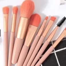 Kit 8 Pincéis de Maquiagem Profissional – Alta Precisão