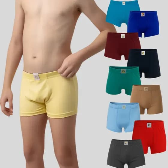 Kit 10 Cuecas Boxer Infantil Menino Confortavel Dia Dia Cuecas Microfibra Premium