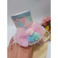 Tiara infantil / Tiara Circo Rosa / Cartola Circo Rosa / Acessório para cabelo infantil / Moda infantil