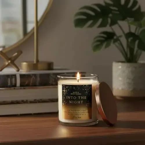 Vela aromática 1 pavio Into The Night Bath & Body Works 227g #importado #progressiva