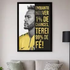 Quadro decorativo1 peça ,astro mundial do futebol Neymar Junior APROVADO