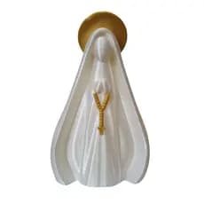 Escultura imagem Nossa Senhora Minimalista Decorativa 3D | ORIGINAL | 15cm de altura | Decoração católica