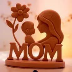 Decoração Dia Das Mães Enfeite Moderno Impressão Premium Escultura Presente Dia Das Mães